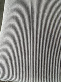 31” Square Grey Corduroy Ottoman – Modern Lounge