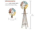 Outdoor Metal Windmill Garden Spinner – Kinetic Yard Décor