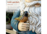 4FT Tall Outdoor Garden Gnome Statue – 48” Yard Décor (Cracked Foot)