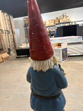 4FT Tall Outdoor Garden Gnome Statue – 48” Yard Décor (Cracked Foot)