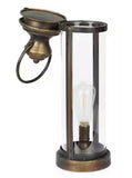 Gold Metal LED Outdoor Lantern 21” Decorative Battery Powered Accent Light