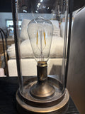 Gold Metal LED Outdoor Lantern 21” Decorative Battery Powered Accent Light