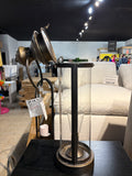 Gold Metal LED Outdoor Lantern 21” Decorative Battery Powered Accent Light