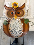 26” Metal Owl Garden Stake Decorative Outdoor Yard Art