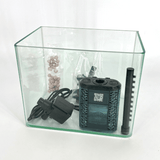 UP Aqua D-761 mini internal aquarium filter – set up in a small glass tank