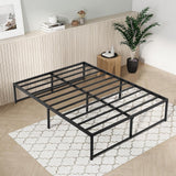 Queen 14-inch metal platform bed frame – main product view