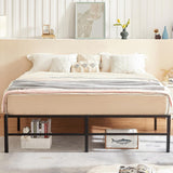 Queen 14-inch metal platform bed frame – image 75