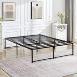 Queen 14-inch metal platform bed frame – image 56