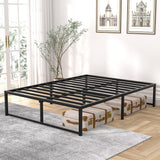 Queen 14-inch metal platform bed frame – image 54