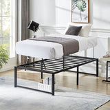 Queen 14-inch metal platform bed frame – image 41