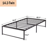 Queen 14-inch metal platform bed frame – image 26