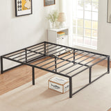 Queen 14-inch metal platform bed frame – image 62