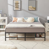 Queen 14-inch metal platform bed frame – image 49