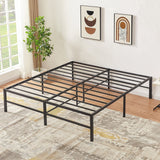 Queen 14-inch metal platform bed frame – image 45