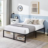 Queen 14-inch metal platform bed frame – image 68