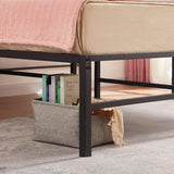 Queen 14-inch metal platform bed frame – image 73
