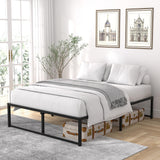 Queen 14-inch metal platform bed frame – image 51