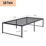 Queen 14-inch metal platform bed frame – image 42
