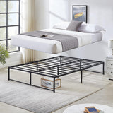 Queen 14-inch metal platform bed frame – image 35