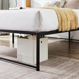 Queen 14-inch metal platform bed frame – image 57