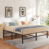 Queen 14-inch metal platform bed frame – image 74