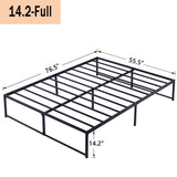 Queen 14-inch metal platform bed frame – image 32