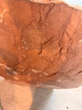 Back of the stone – natural unfinished red sandstone