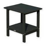 Domi matching black HDPE two-tier side table – manufacturer image on white