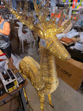 Alpine DXP110 6 ft gold reindeer stag – front view