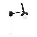 Kelly Wearstler Nodes Pivot Sconce KW1021MBK, Midnight Black