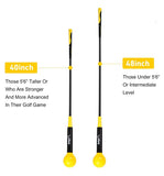 Balight Golf Swing Trainer Aid and Correction for Strength Grip Tempo & Flexibility Training Suit for Indoor Practice Chipping Hitting Golf Accessories