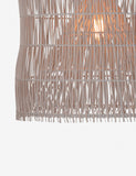 Basket Weave Lika Dovetail Rattan Wicker Pendant Light