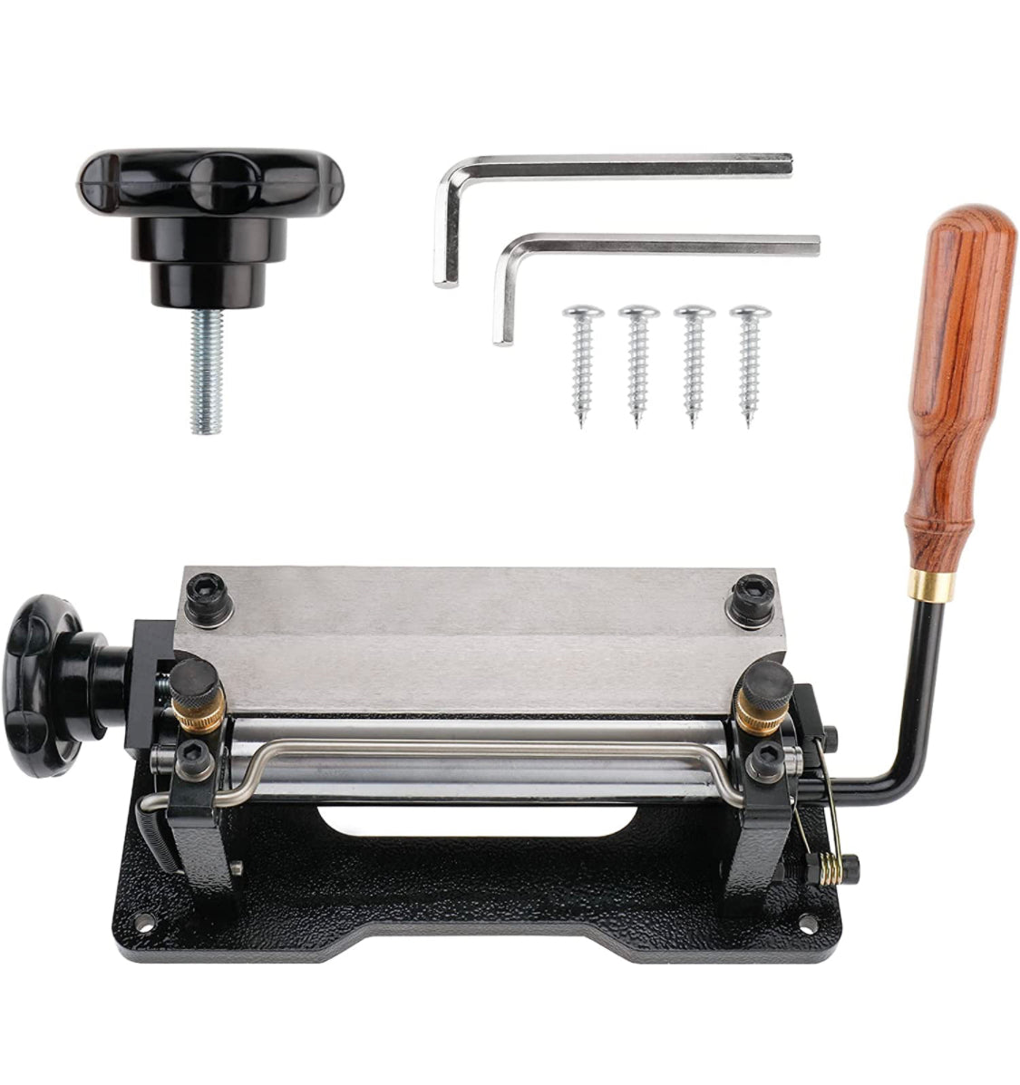 LuckyHigh Manual Leather Skiver Paring Machine DIY Leather Peeling Tools 6" Cutting Blade Shovel Skin Machine