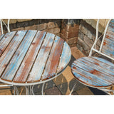 Alpine bistro tabletop and seat – stock photo