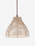 Jute Wrapped Bohemian Plug-in Shayenne Pendant Light