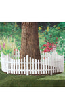 Picket Fence Garden Border Edge Flowerbed Splicable Plastic Fence Removable Decoration for Lawn Yard 12-Pack