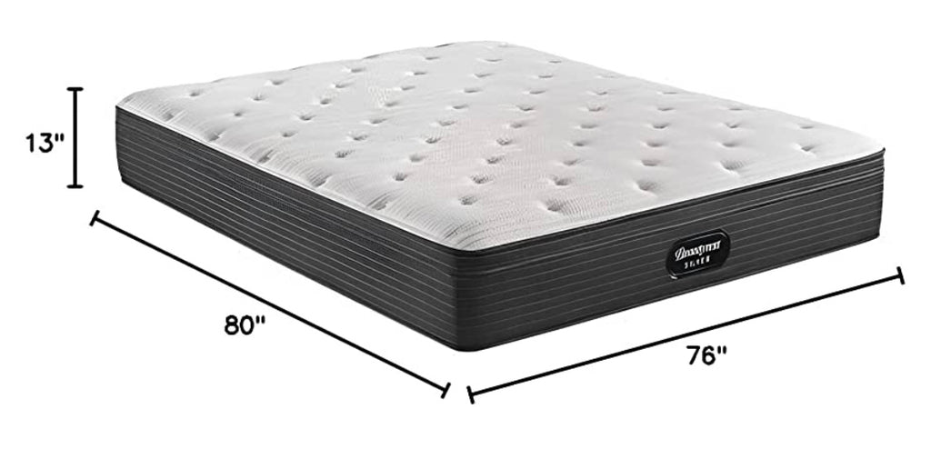 Beautyrest Silver BRS900 13 inch Plush Euro Top Mattress, and box spri