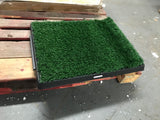 Puppy Pet Potty Training Pad Grass Toilet Trainer Tray Portable Dog Bathroom Mat with retractable collect box Indoor Outdoor