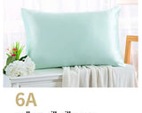 Mulberry Silk Pillowcase - 20” by 30” - Queen Pillowcase - Taupe, Light Green, Ivory, White)