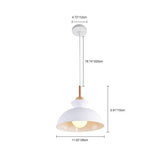 Matisse Single Dome Pendant with metal shade, in various colors