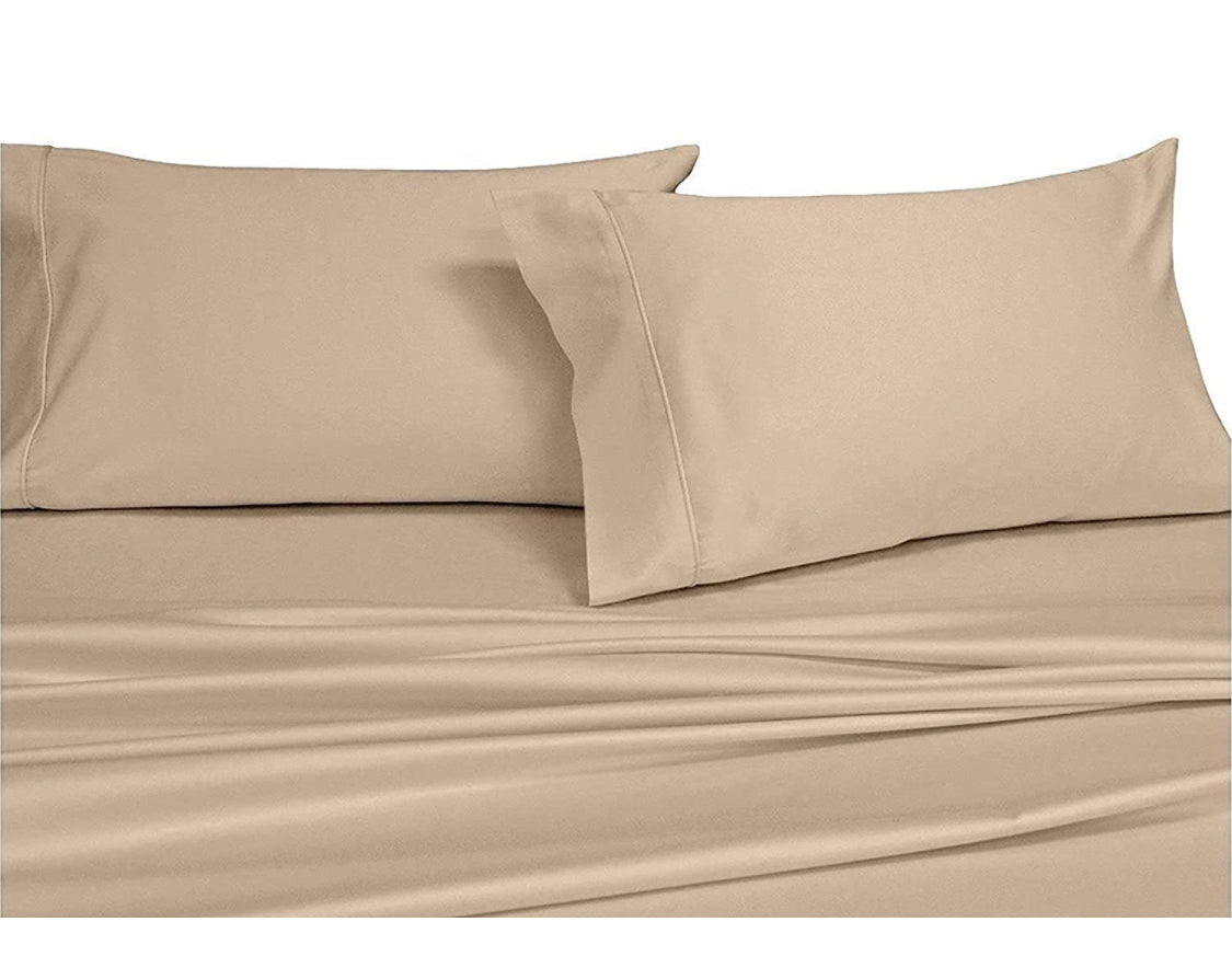 Luxury Heavyweight 1000 Thread Count Twin Bed Sheet Set with 2 Pillow Case Covers