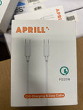 Aprill c-c charging & data cable