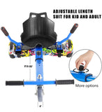 Hoverboard Seat Attachment, Go Kart, Hoverboard Accessories for 6.5” 8” 10” Hoverboard, Suitable for All Ages