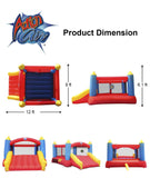 ACTION AIR Bounce House, Inflatable Bouncer with Air Blower, Jumping Castle with Slide, Family Backyard Bouncy Castle, Durable Sewn with Extra Thick Material, Idea for Kid