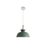 Matisse Single Dome Pendant with metal shade, in various colors