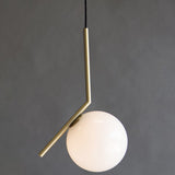 Angled Globe Pendant Light